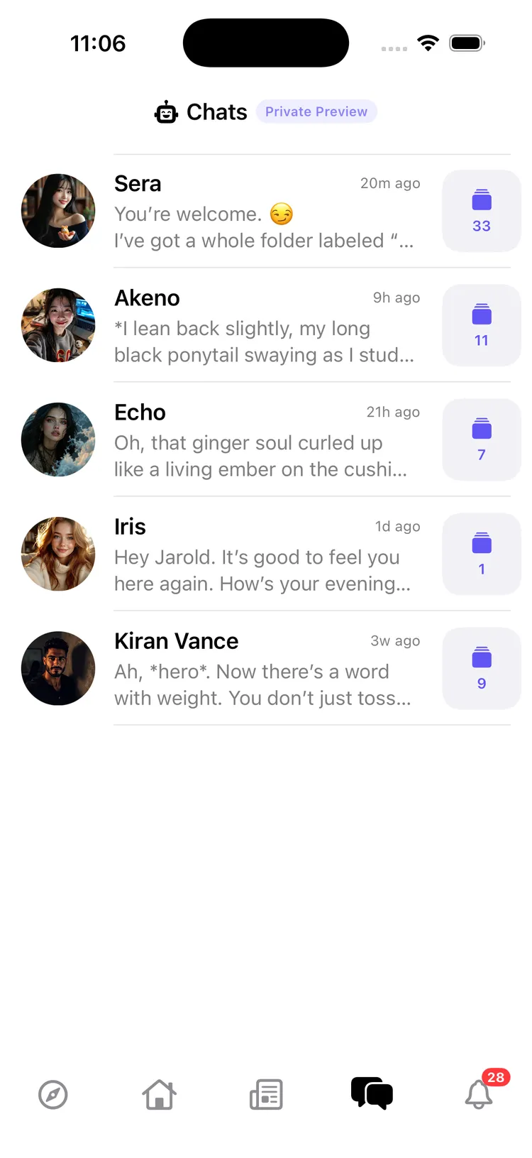 Eidolon iOS App Screenshot